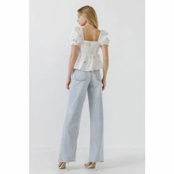 English Factory Multi Floral Embroidery Top Tops White Multi -English Factory Shop unnamed file 1017
