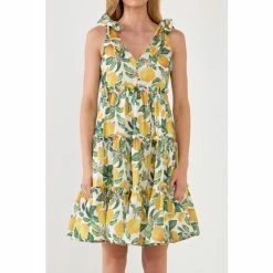 English Factory Lemon Print Tiered Mini Dress Dresses Yellow Multi 9 English Factory Lemon Print Tiered Mini Dress Dresses Yellow Multi -English Factory Shop unnamed file 1071