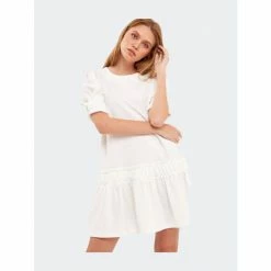 English Factory Puff Sleeve Mini Dress - Pink/White Dresses 12 English Factory Puff Sleeve Mini Dress - Pink/White Dresses -English Factory Shop unnamed file 1093
