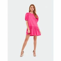 English Factory Puff Sleeve Mini Dress - Pink/White Dresses 15 English Factory Puff Sleeve Mini Dress - Pink/White Dresses -English Factory Shop unnamed file 1096