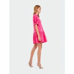 English Factory Puff Sleeve Mini Dress - Pink/White Dresses 17 English Factory Puff Sleeve Mini Dress - Pink/White Dresses -English Factory Shop unnamed file 1098