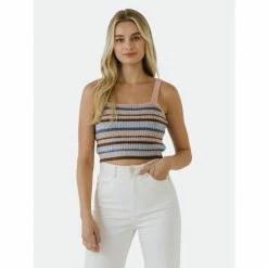 English Factory Stripe Knit Tank Top Tops Multi