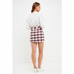 English Factory Plaid Mini Skirt Skirts Ivory 11 English Factory Plaid Mini Skirt Skirts Ivory -English Factory Shop unnamed file 1321