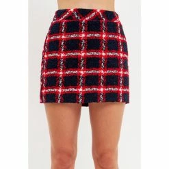English Factory Plaid Mini Skirt Skirts Ivory 17 English Factory Plaid Mini Skirt Skirts Ivory -English Factory Shop unnamed file 1327
