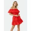 English Factory Convertible Neckline Mini Dress Dresses Red