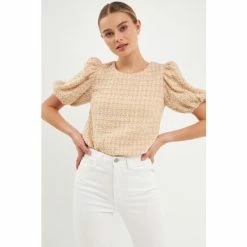 English Factory Multi Tweed Top Tops Cream 8 English Factory Multi Tweed Top Tops Cream -English Factory Shop unnamed file 1443