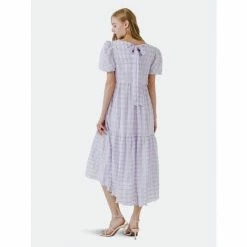 English Factory Plaid Midi Dress Dresses Lavender -English Factory Shop unnamed file 1574