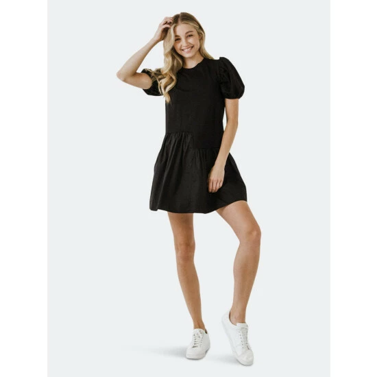 English Factory Knit Woven Mixed Dress Dresses Red - Image 7