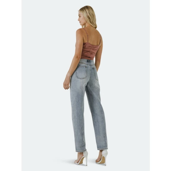 English Factory Shirring Detail Tank Top Tops Mustard - Image 4