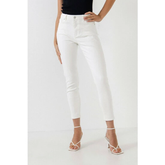 English Factory High Waist Skinny Jeans Jeans & Denim White - Image 5