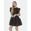 English Factory Women Woven Dress Dresses Black/white
