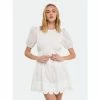 English Factory Scallop Detail Mini Dress Dresses White