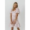 English Factory Textured Floral Mini Dress Dresses Pink