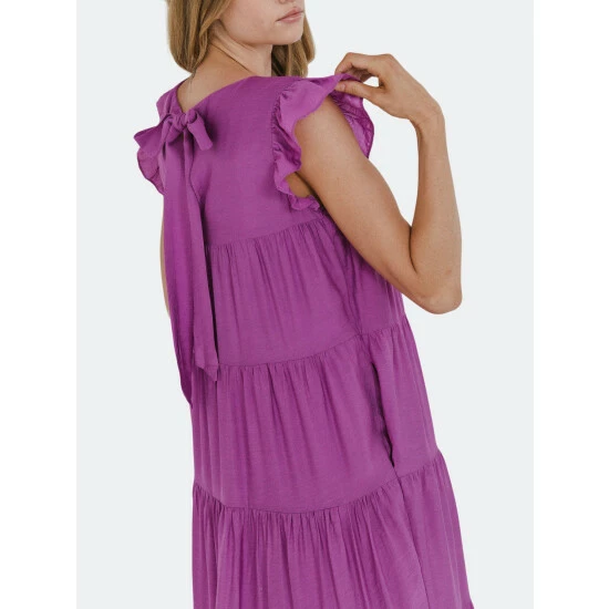 English Factory Tiered Maxi Dress Dresses Emerald 2 English Factory Tiered Maxi Dress Dresses Emerald - Image 2