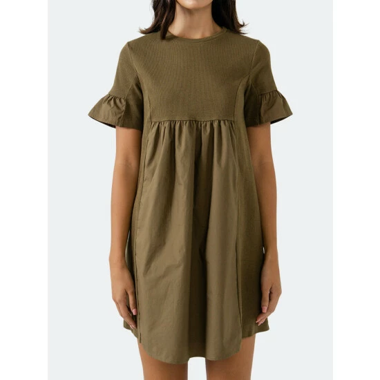 English Factory Solid Mini Dress Dresses White - Image 2