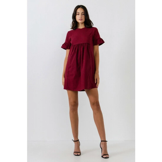 English Factory Solid Mini Dress Dresses White - Image 10