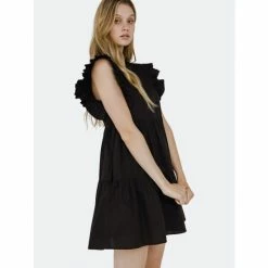 English Factory Ruffled Babydoll Mini Dress Dresses Fuchsia