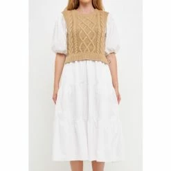 English Factory Mixed Media Cable Knit Down Midi Dress Dresses Heather Grey/white 9 English Factory Mixed Media Cable Knit Down Midi Dress Dresses Heather Grey/white -English Factory Shop unnamed file 2012
