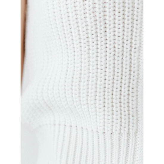 English Factory V-neckline Vest Sweater Sweatshirts & Sweaters Ivory - Image 4