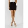 English Factory Basic Denim Mini Skirt Skirts Black