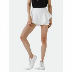 English Factory Tiered Ruffle Mini Skort Skirts White