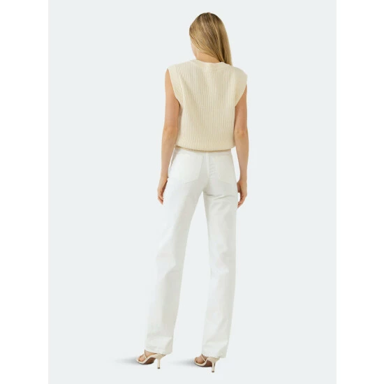 English Factory Classic Sweater Vest Sweatshirts & Sweaters Cream 3 English Factory Classic Sweater Vest Sweatshirts & Sweaters Cream - Image 3