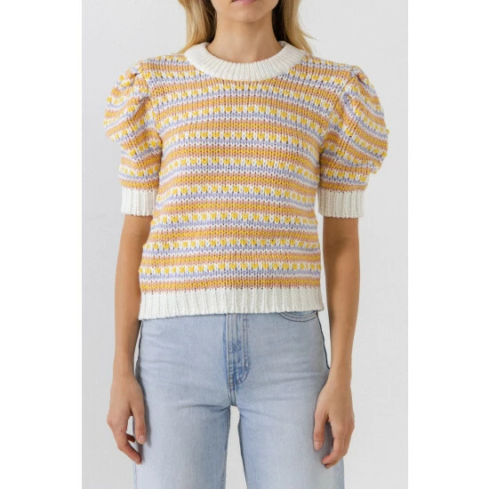 English Factory Multi Stripe Sweater Sweatshirts & Sweaters 3 English Factory Multi Stripe Sweater Sweatshirts & Sweaters - Image 3
