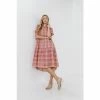 English Factory Plaid Midi Dress Dresses Rose