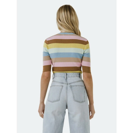 English Factory Multi Color Stripe Sweater Sweatshirts & Sweaters - Image 3