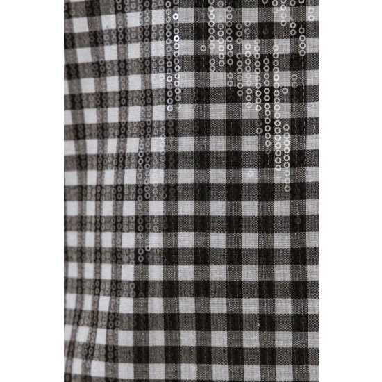 English Factory Sequins Gingham Top Tops Yellow/navy - Image 7