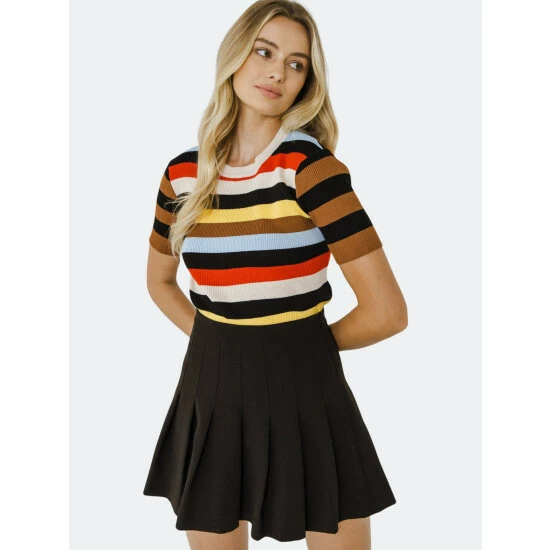 English Factory Multi Color Stripe Sweater Sweatshirts & Sweaters - Image 4
