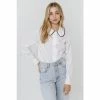 English Factory Peter Pan Collar Shirt Tops White