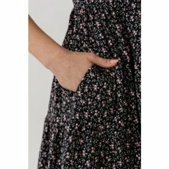 English Factory Floral Mini Dress Dresses Black/pink -English Factory Shop unnamed file 2602