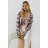 English Factory Knit Stripe Cardigan Sweatshirts & Sweaters Multi