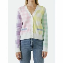 English Factory Multi Color Gingham Cardigan Sweatshirts & Sweaters 7 English Factory Multi Color Gingham Cardigan Sweatshirts & Sweaters -English Factory Shop unnamed file 2699