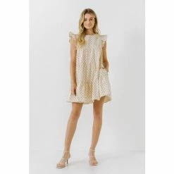 English Factory Polka Dot Babydoll Dress Dresses Beige 7 English Factory Polka Dot Babydoll Dress Dresses Beige -English Factory Shop unnamed file 2777