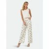English Factory Floral Straight Leg Pants White Multi
