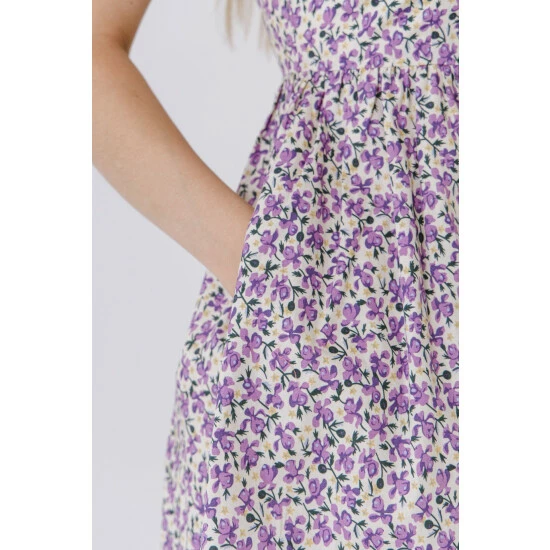 English Factory Floral Print Mini Dress Dresses Beige Multi 5 English Factory Floral Print Mini Dress Dresses Beige Multi - Image 5