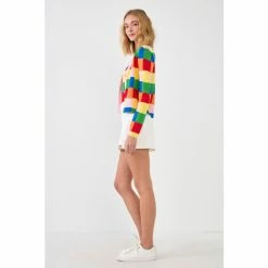 English Factory Multi Color Gingham Cardigan Sweatshirts & Sweaters 7 English Factory Multi Color Gingham Cardigan Sweatshirts & Sweaters -English Factory Shop unnamed file 2907