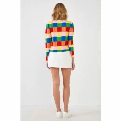 English Factory Multi Color Gingham Cardigan Sweatshirts & Sweaters 8 English Factory Multi Color Gingham Cardigan Sweatshirts & Sweaters -English Factory Shop unnamed file 2908