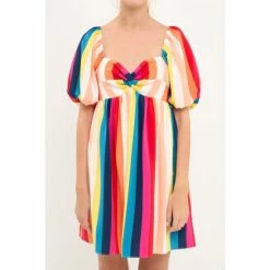 English Factory Multi Color Stripe Mini Dress Dresses 9 English Factory Multi Color Stripe Mini Dress Dresses -English Factory Shop unnamed file 2918