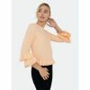 English Factory Ruffle Detail Sweater Sweatshirts & Sweaters Pink
