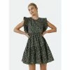 English Factory Floral Ruffled Babydoll Dress Dresses Black
