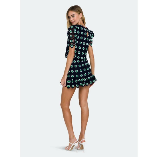 English Factory Flower Embroidery Skirt Skirts Navy - Image 3