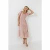 English Factory Smocked Midi Dress Dresses Dusty Pink