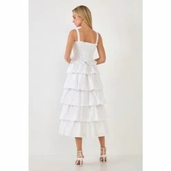 English Factory Ruffle Tiered Maxi Dress With Ties Dresses White 8 English Factory Ruffle Tiered Maxi Dress With Ties Dresses White -English Factory Shop unnamed file 357