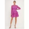 English Factory Crochet Lace Mini Dress Dresses Orchid