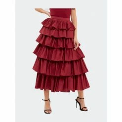 English Factory Pleated Combo Maxi Poplin Skirt Skirts Black 12 English Factory Pleated Combo Maxi Poplin Skirt Skirts Black -English Factory Shop unnamed file 367