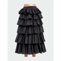 English Factory Pleated Combo Maxi Poplin Skirt Skirts Black 17 English Factory Pleated Combo Maxi Poplin Skirt Skirts Black -English Factory Shop unnamed file 372