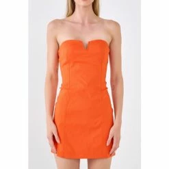 English Factory Tube Mini Dress Dresses Oranges
